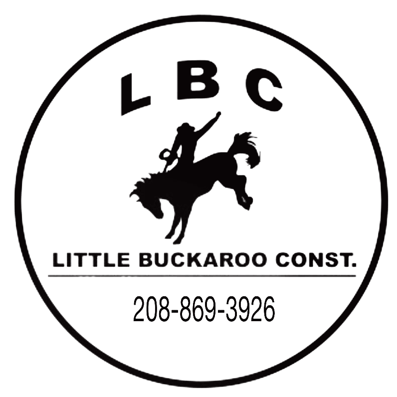 little buckaroo construction logo black